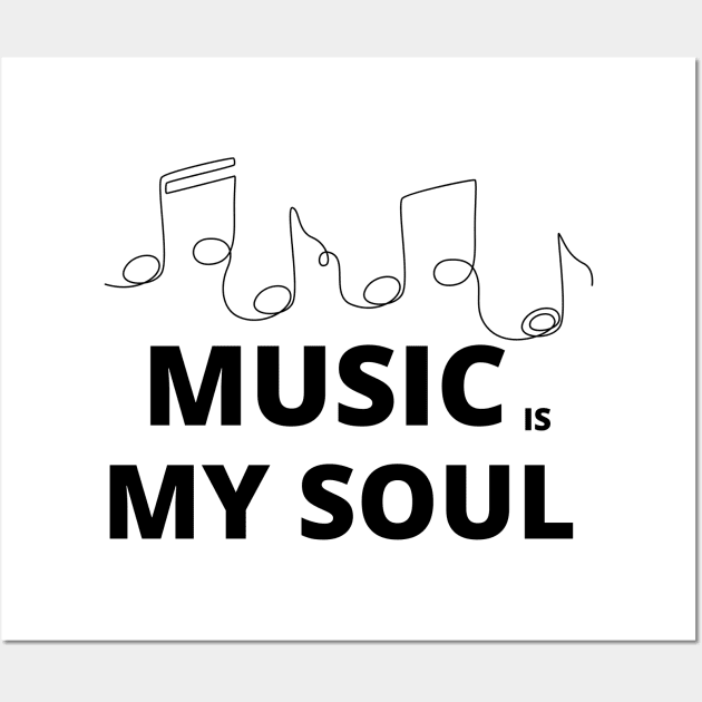 music is my soul with notes Wall Art by GambarGrace